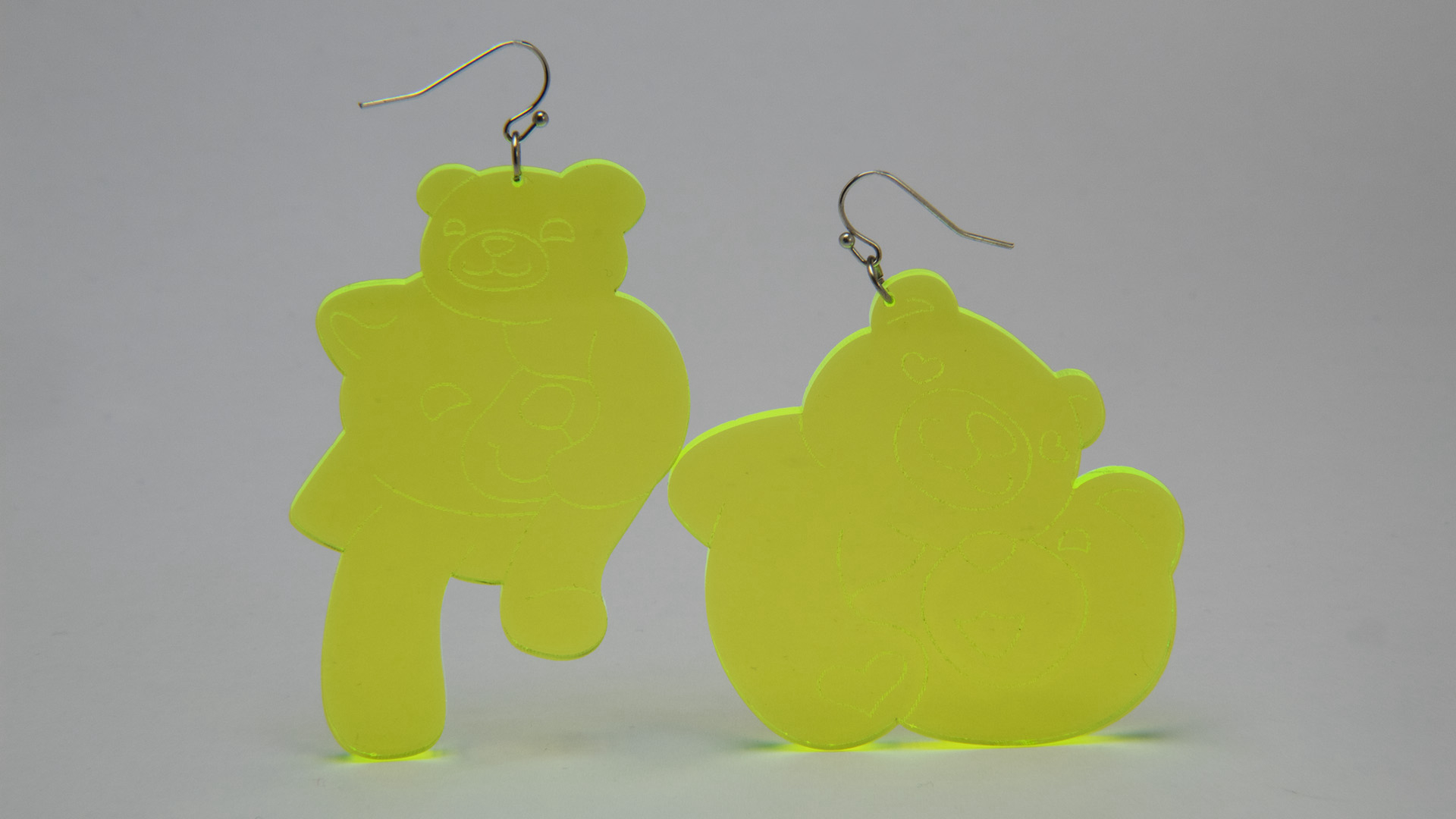 Megan Diamond, Bear Earrings Yellow