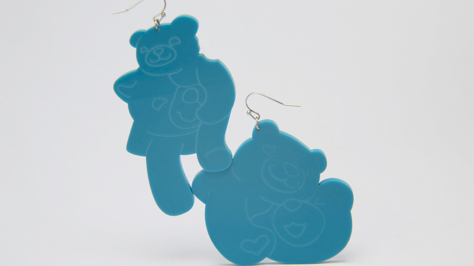 Megan Diamond, Bear Earrings Blue
