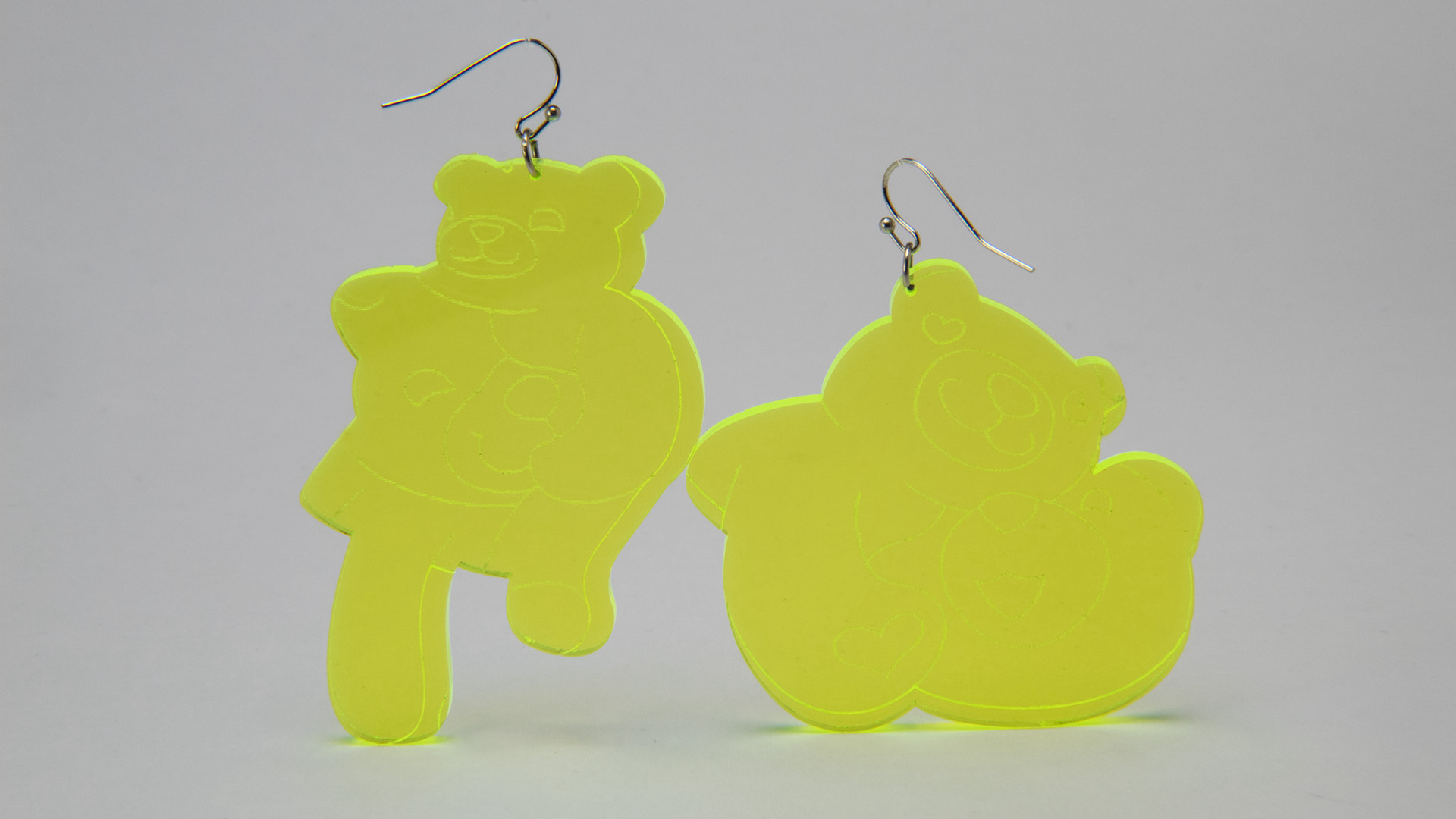 Megan Diamond, Bear Earrings Yellow