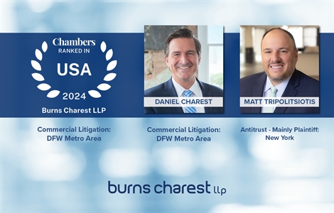 Burns Charest, Individual Attorneys Earn Prestigious Chambers USA Honors