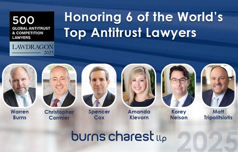 Six Burns Charest Partners Named Leading Global Antitrust & Competition Lawyers