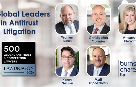 Burns Charest Partners Again Named Among Best in Global Antitrust & Competition Law