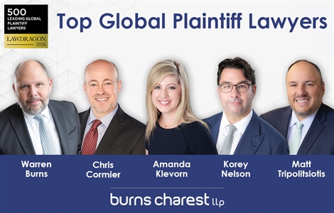 Five Burns Charest Partners Named in Guide to Leading Global Plaintiff Lawyers
