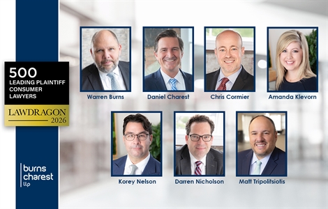 Seven Burns Charest Attorneys Earn Repeat Honors for Excellence in Plaintiff Consumer Law