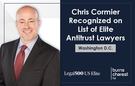 Cormier Recognized on List of Elite Washington D.C. Antitrust Lawyers