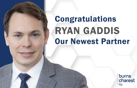 Burns Charest LLP Names Ryan Gaddis as Partner