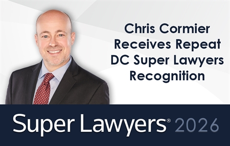 Chris Cormier Honored Again on DC Super Lawyers List