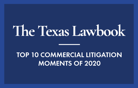 $52M Settlement with Facebook Named in Texas Lawbook’s Top 10 Commercial Litigation Moments of 2020