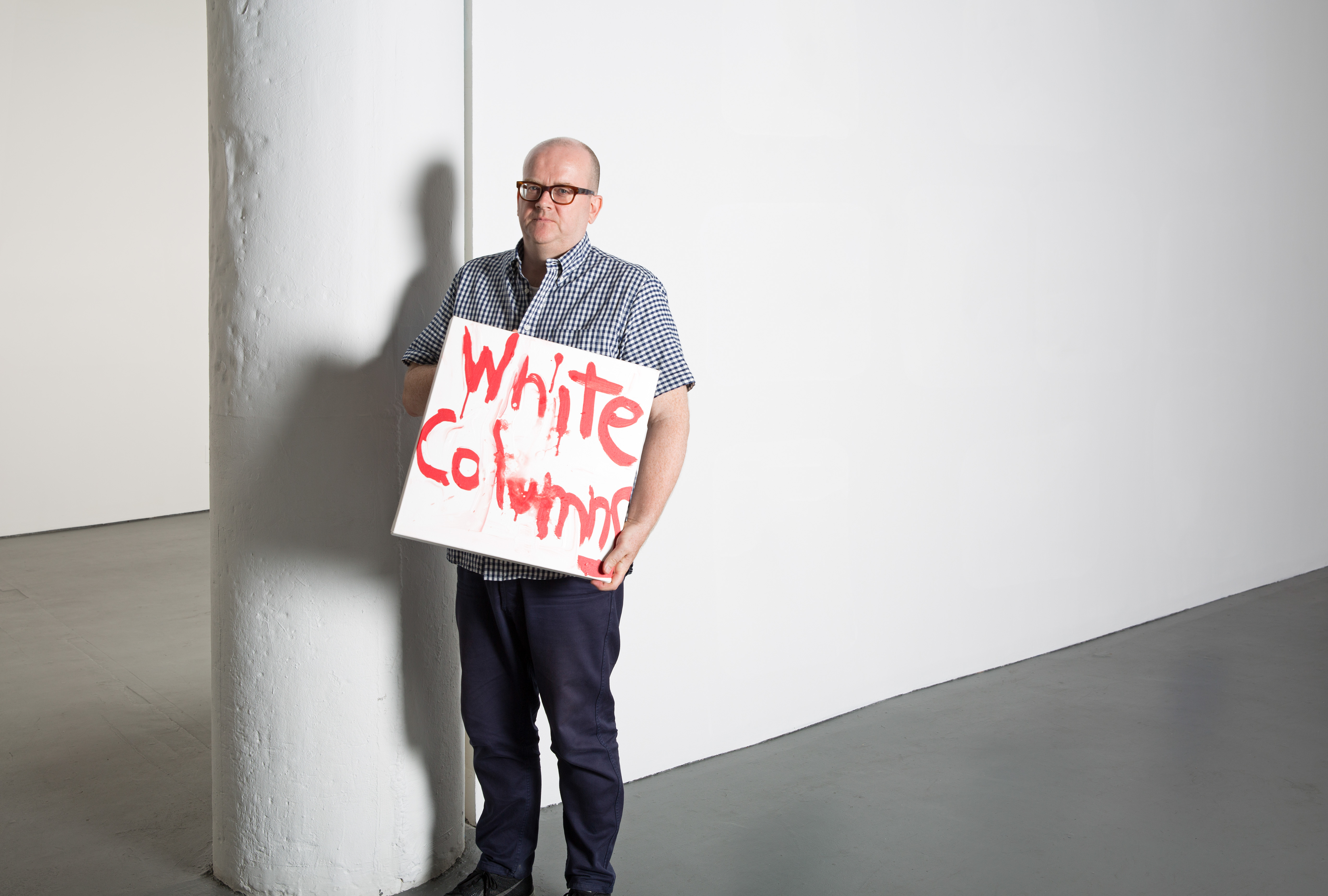 White Columns director and chief curator Matthew Higgs. Portrait by Daniel Trese. 