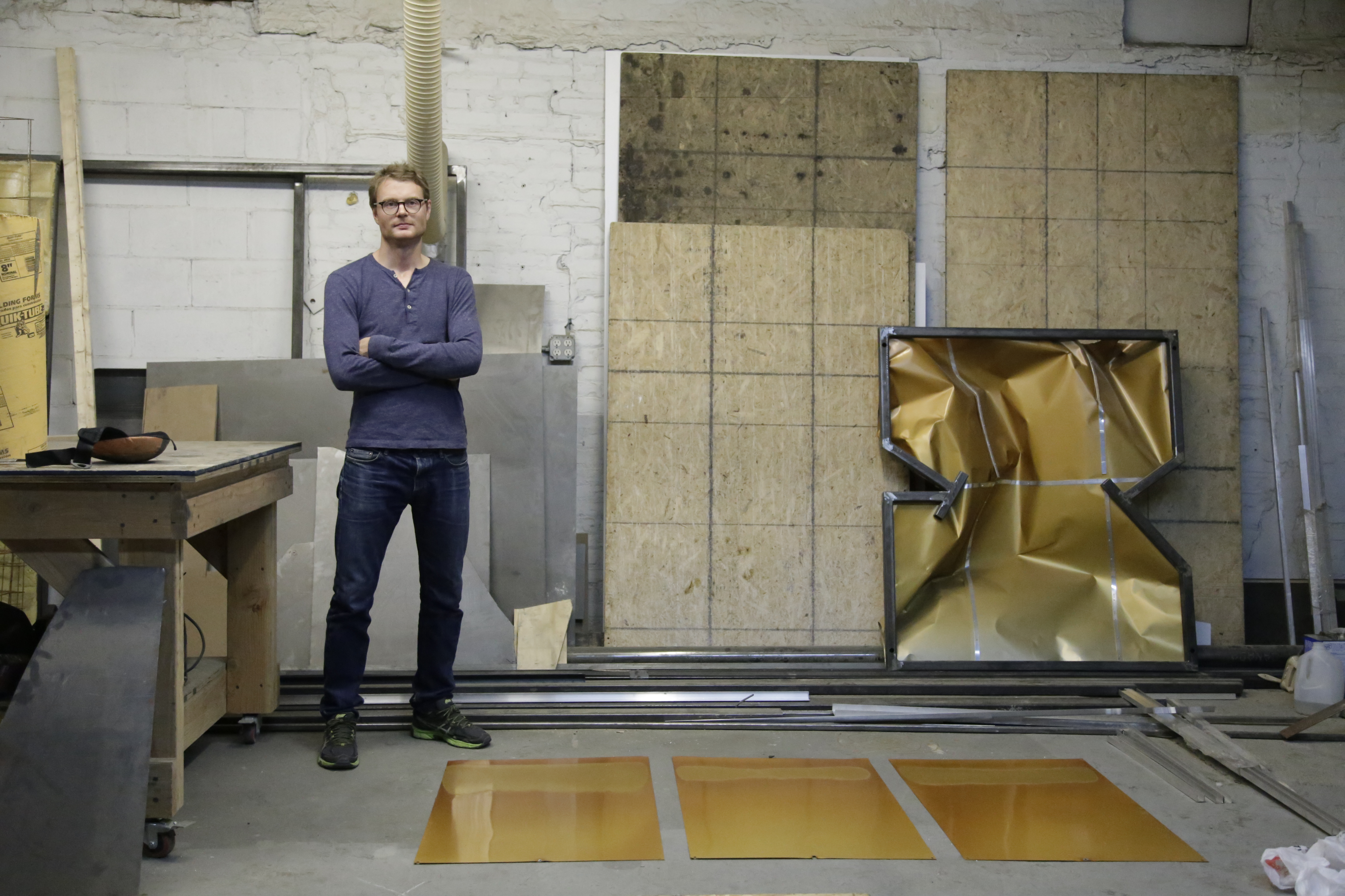 Dorian Gaudin in his studio. Courtesy of Nathalie Karg Gallery.