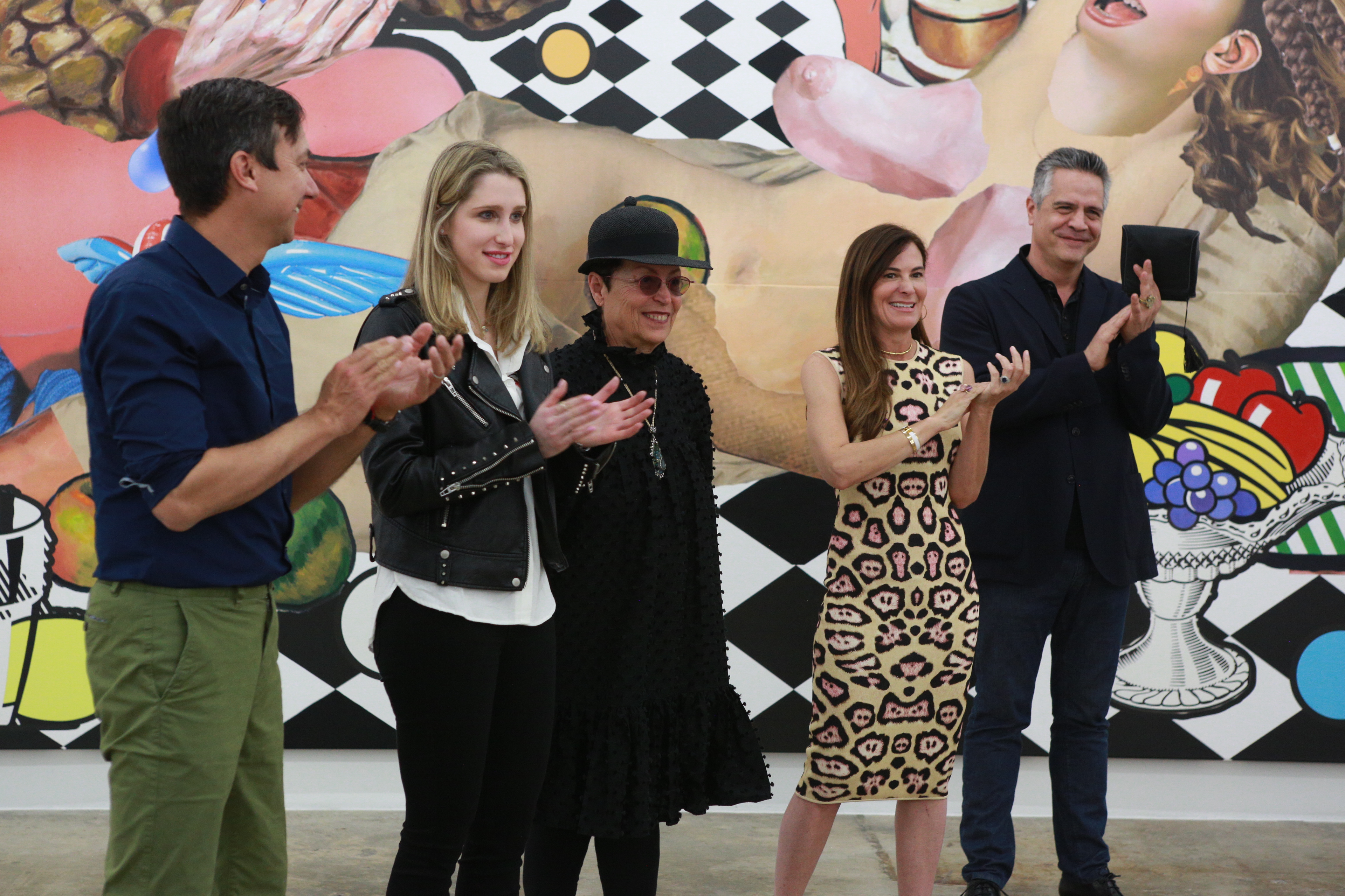 Juan Roselione-Valadez, Allison Zuckerman, Mera Rubell, Sarah Harrelson and Emre Dilaver. 