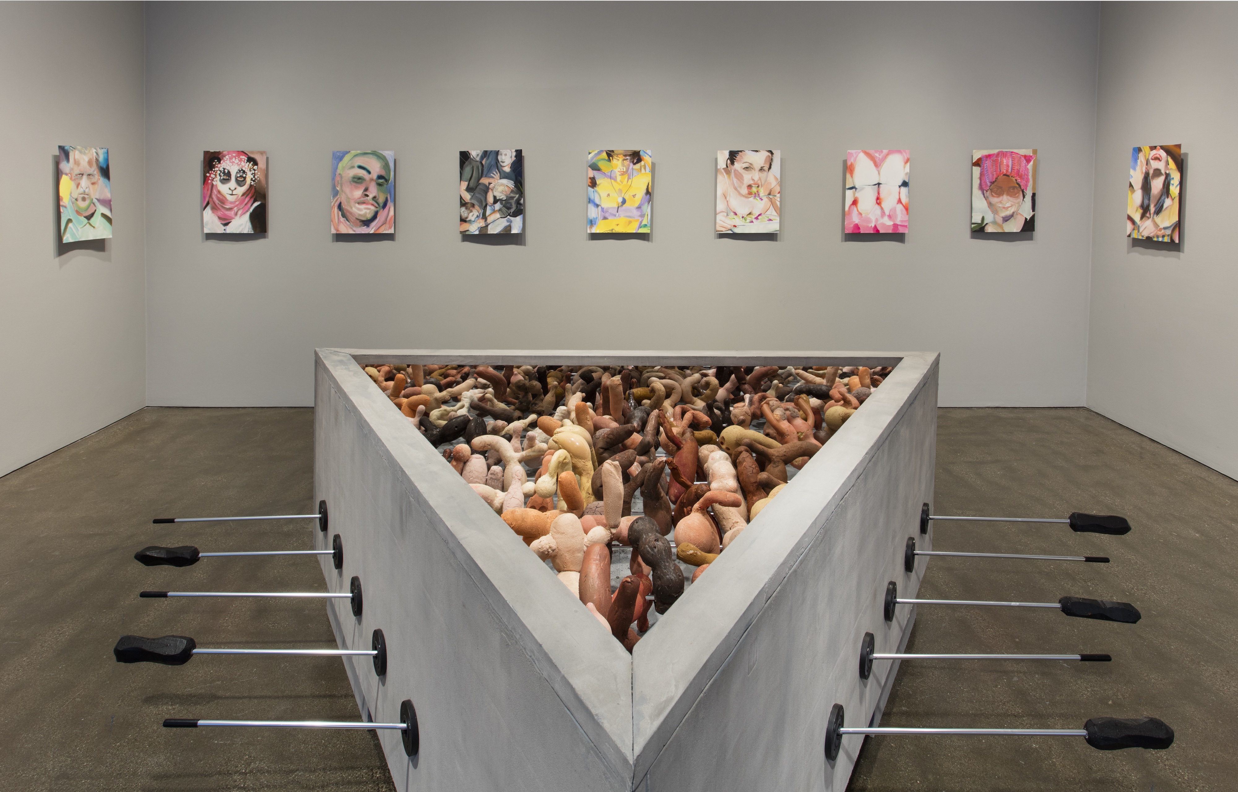An installation view of Hammer Projects: Molly Lowe” at the Hammer Museum.