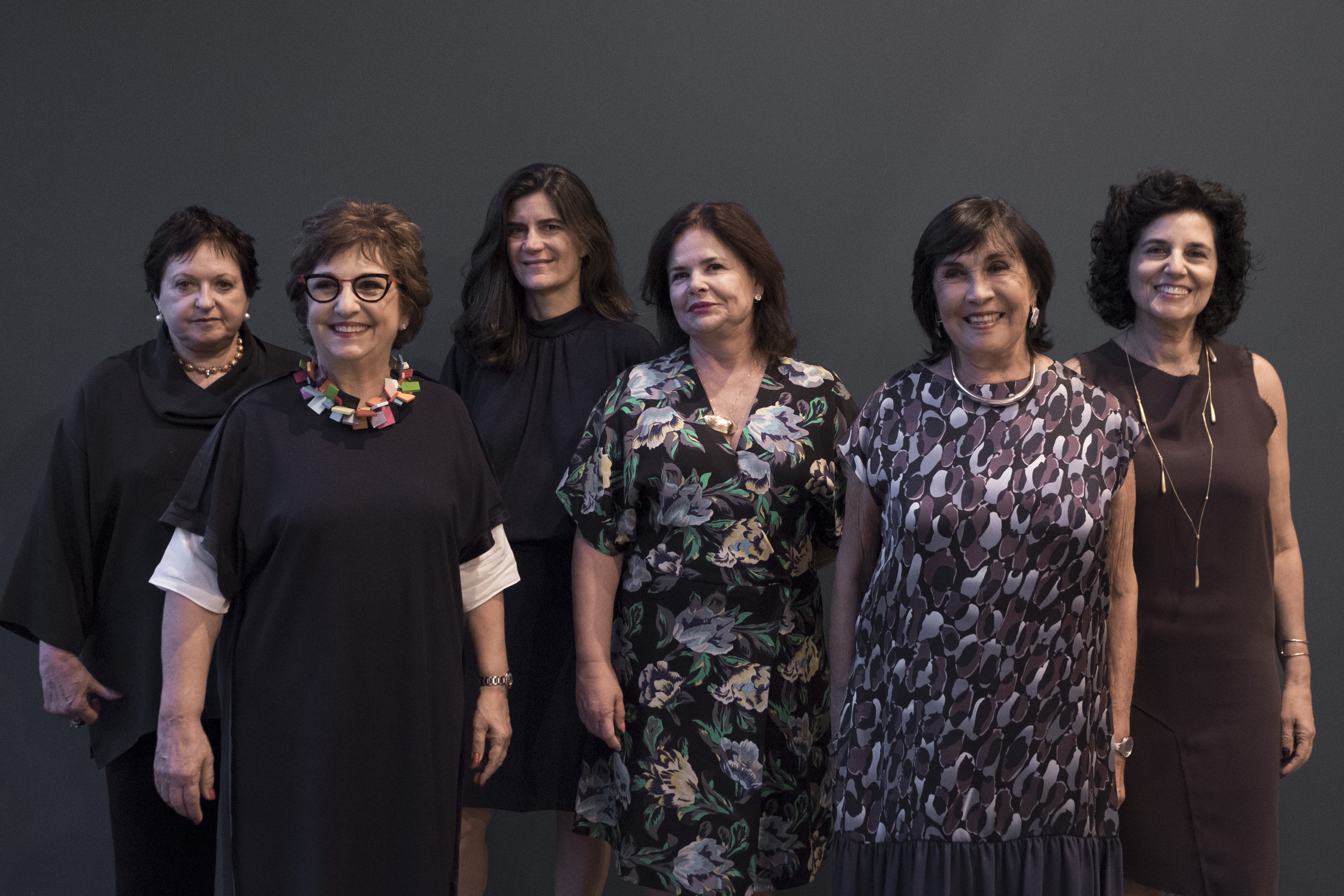 Luisa Strina, Vilma Eid, Márcia Fortes, Nara Roesler, Raquel Arnaud and Marilia Razuk. Courtesy of SP-Arte.