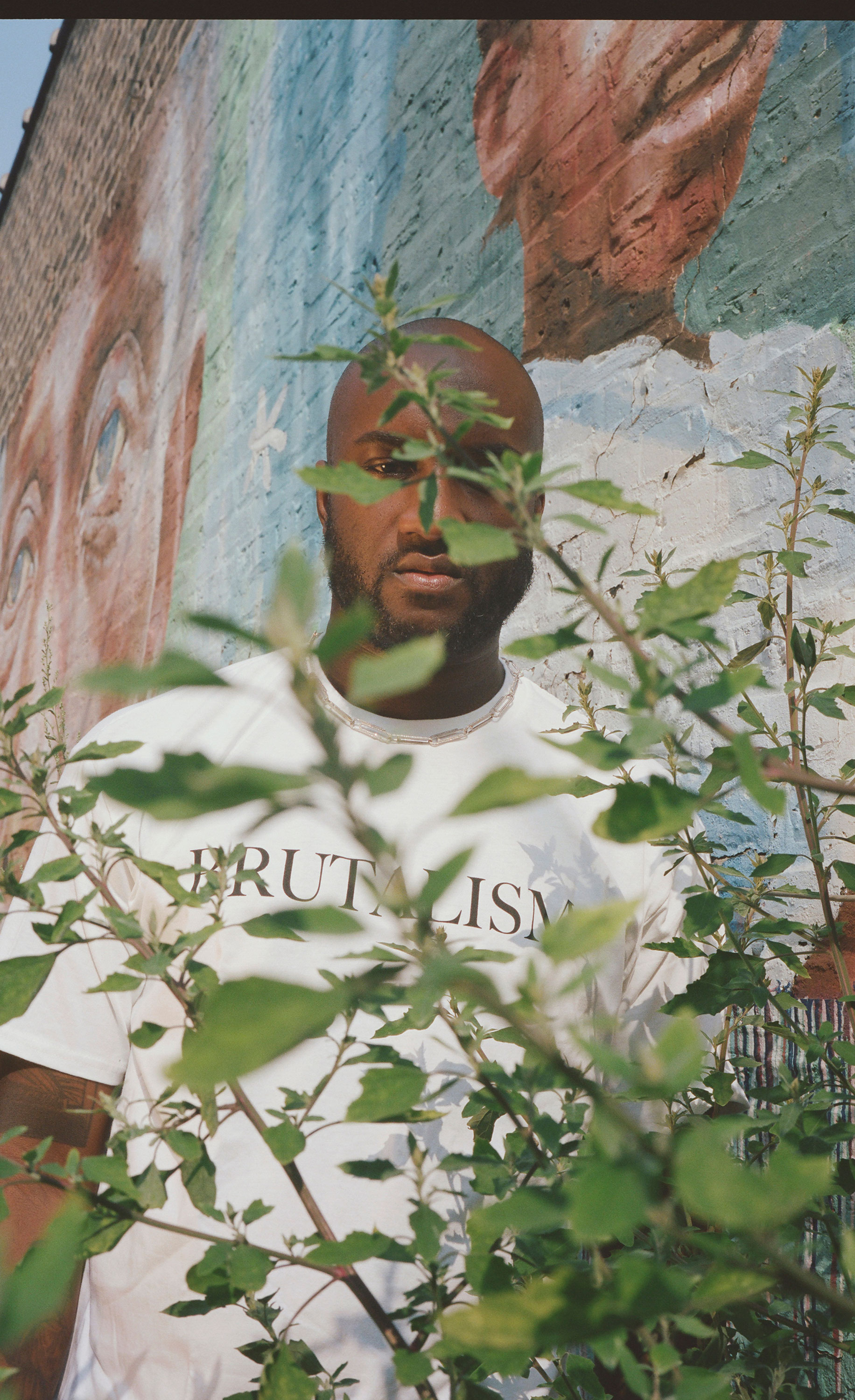Virgil Abloh photographed in Chicago in August, 2018. Portrait by Petra Collins. 