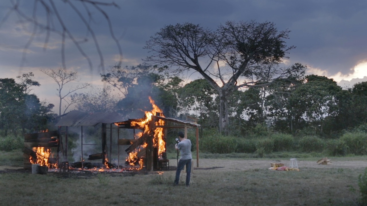 Mauricio Arango shooting Revolution’s A Lie, the artist’s more recent work, which is set in New York City.