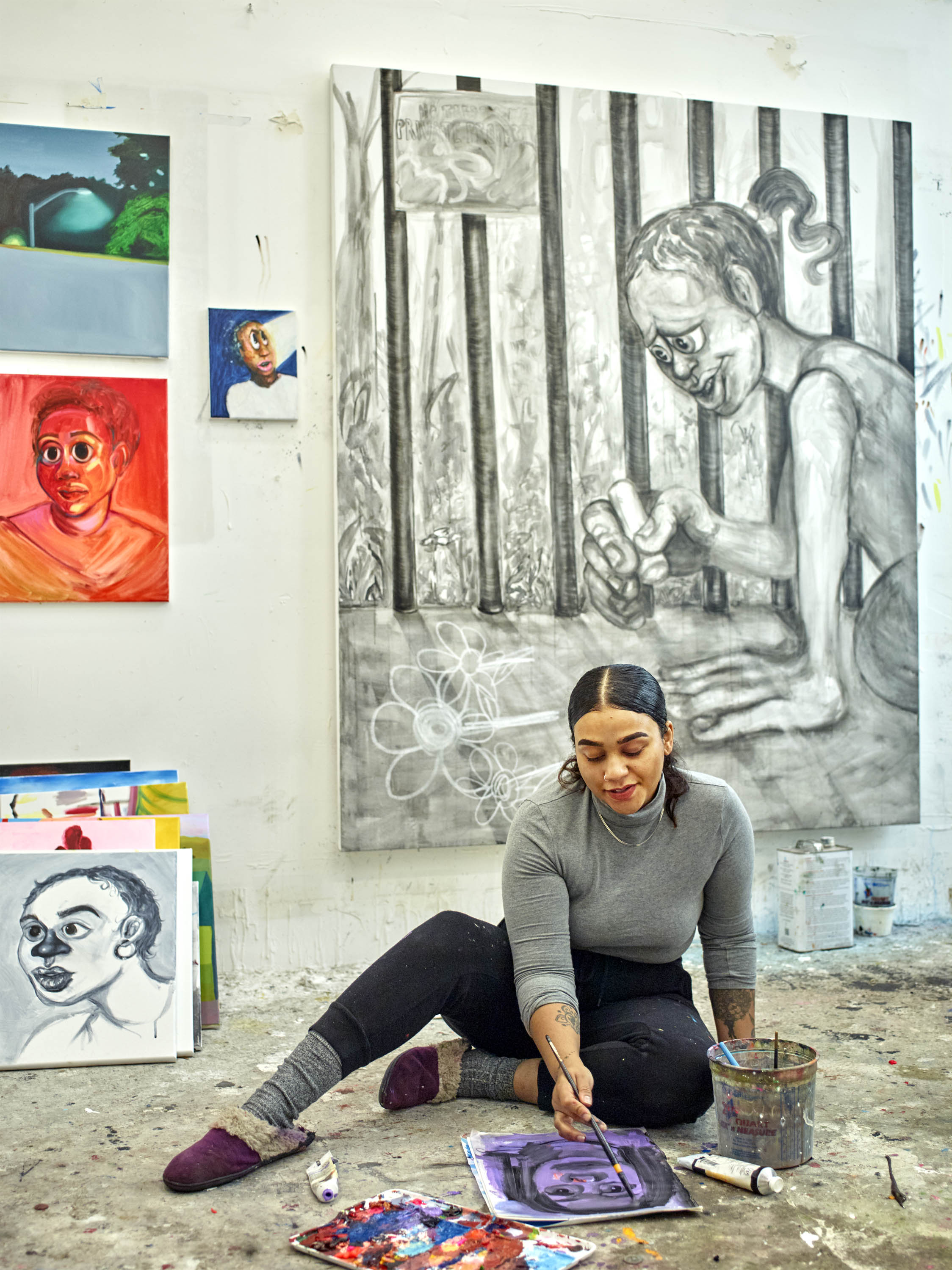 Cheyenne Julien in her Bronx studio, 2018.