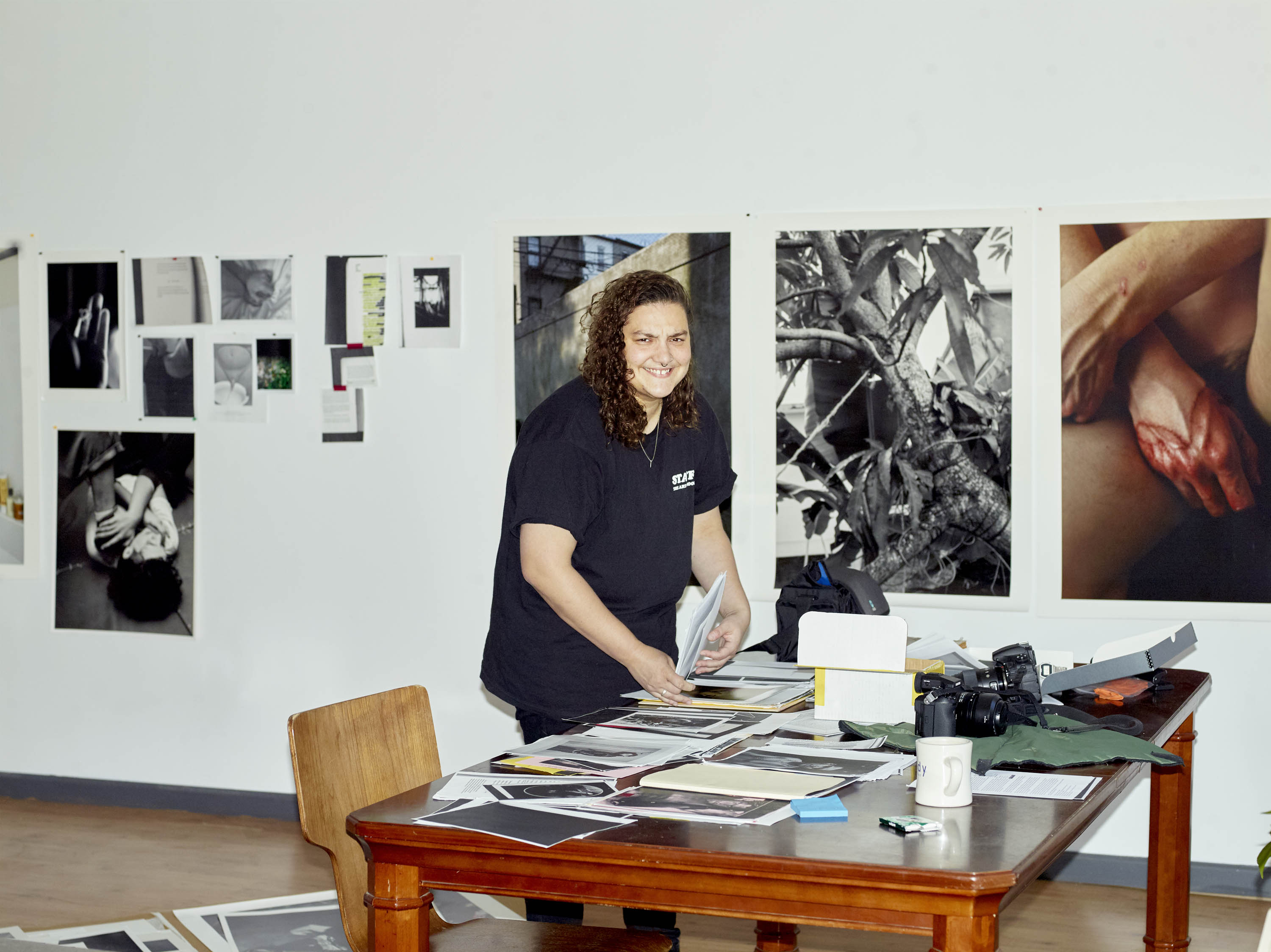 Elle Pérez in their New York studio, 2018. 