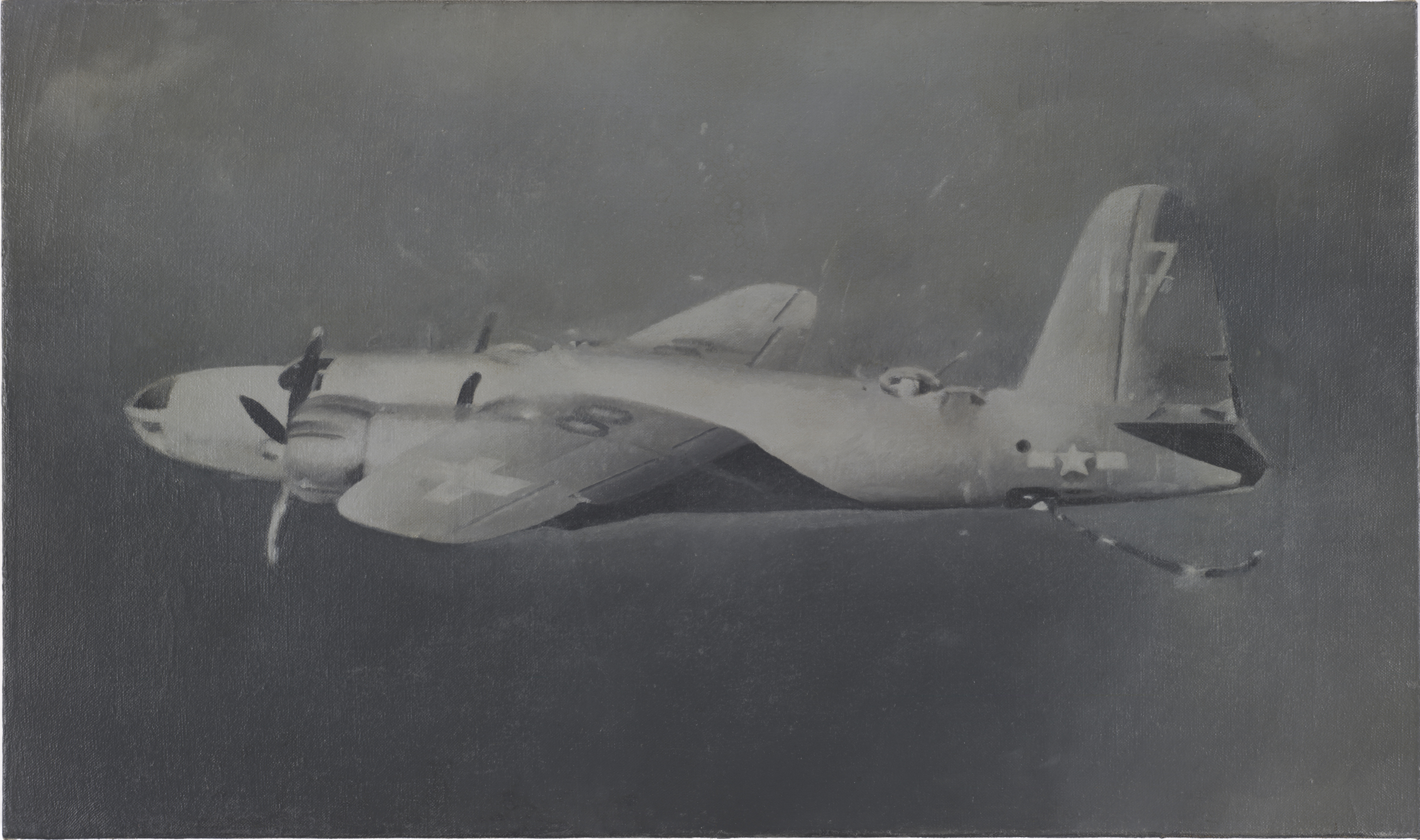 Vija Celmins' Suspended Plane, 1966. 