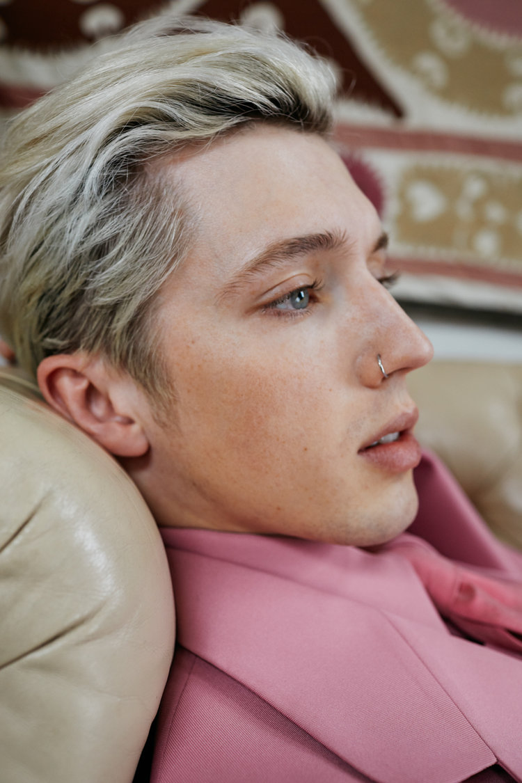 Jack Pierson’s portrait of Troye Sivan, 2018. 