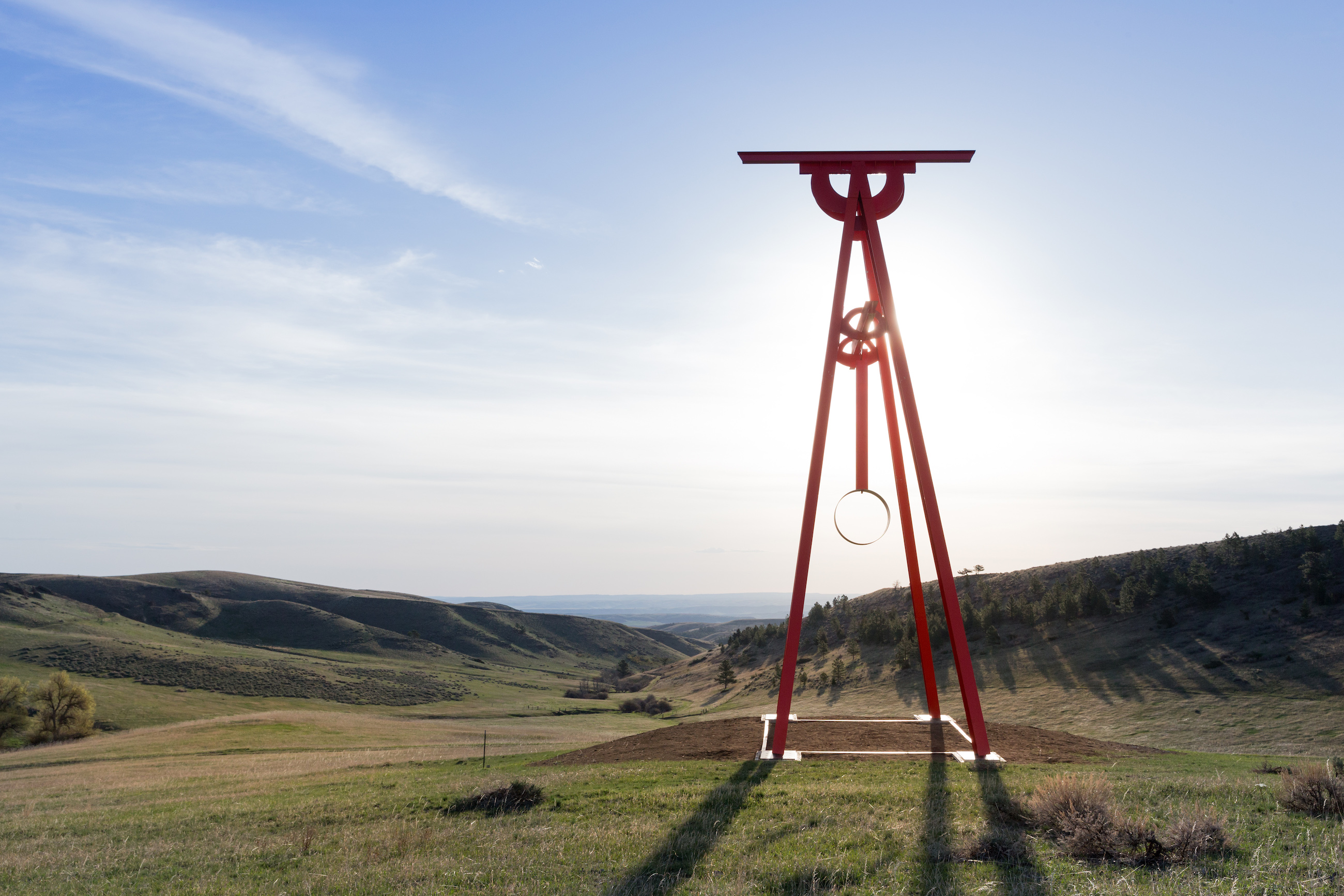 Mark di Suvero, 'Proverb,' 2002. Image courtesy of Tippet Rise Art Center/Iwan Baan. Photo by Iwan Baan. 