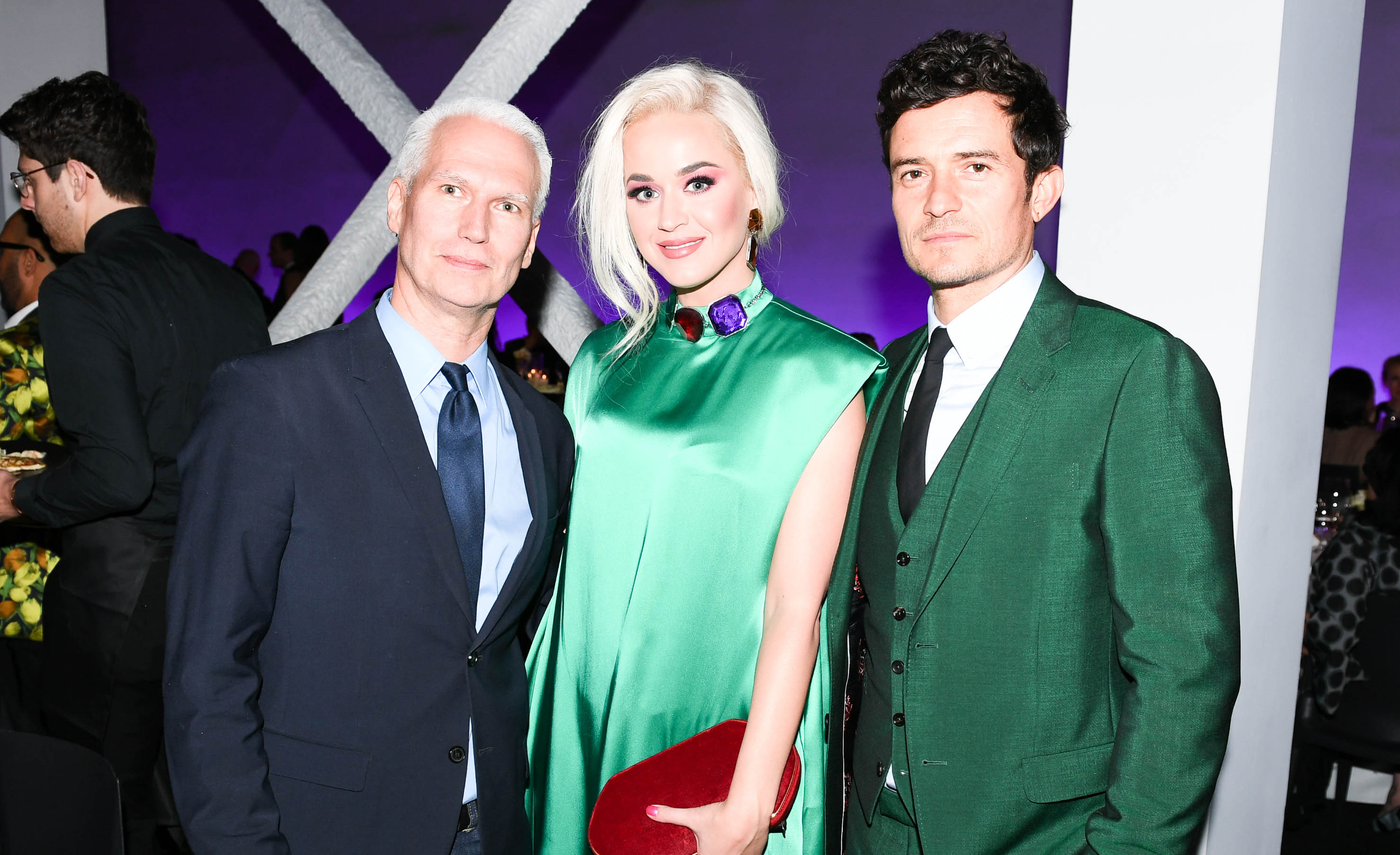 Klaus Biesenbach, Katy Perry and Orlando Bloom.