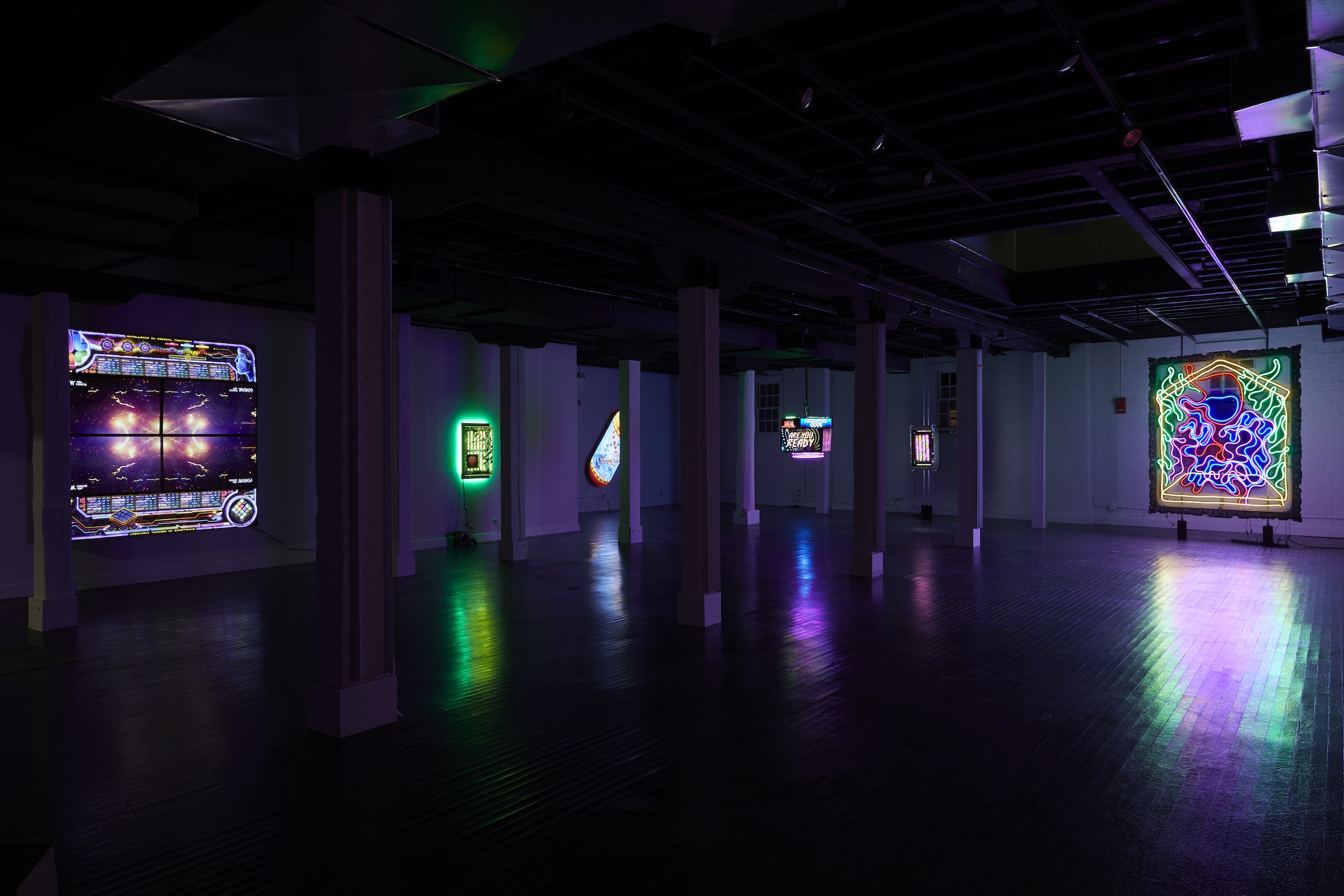 Installation view of Tabor Robak: Mental at von ammon co. Photo by Johnny Fogg.