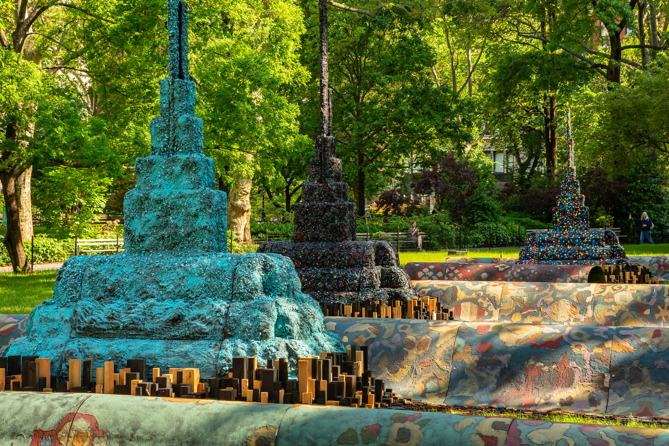 City in the Grass, 2019 Installation view in Madison Square Park, New York. Courtesy of Talley Dunn Gallery, Galerie Lelong and Anthony Meier Fine Arts. Photo by Hunter Canning