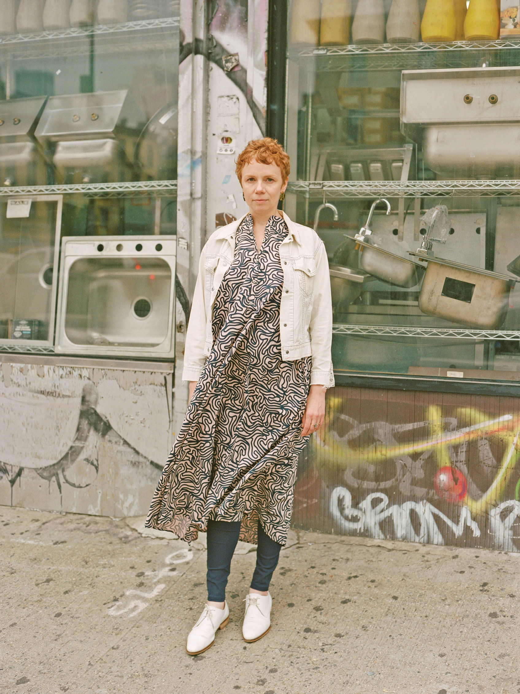 Natalie Bell on the Bowery, 2019. Photo by Jeff Henrikson.