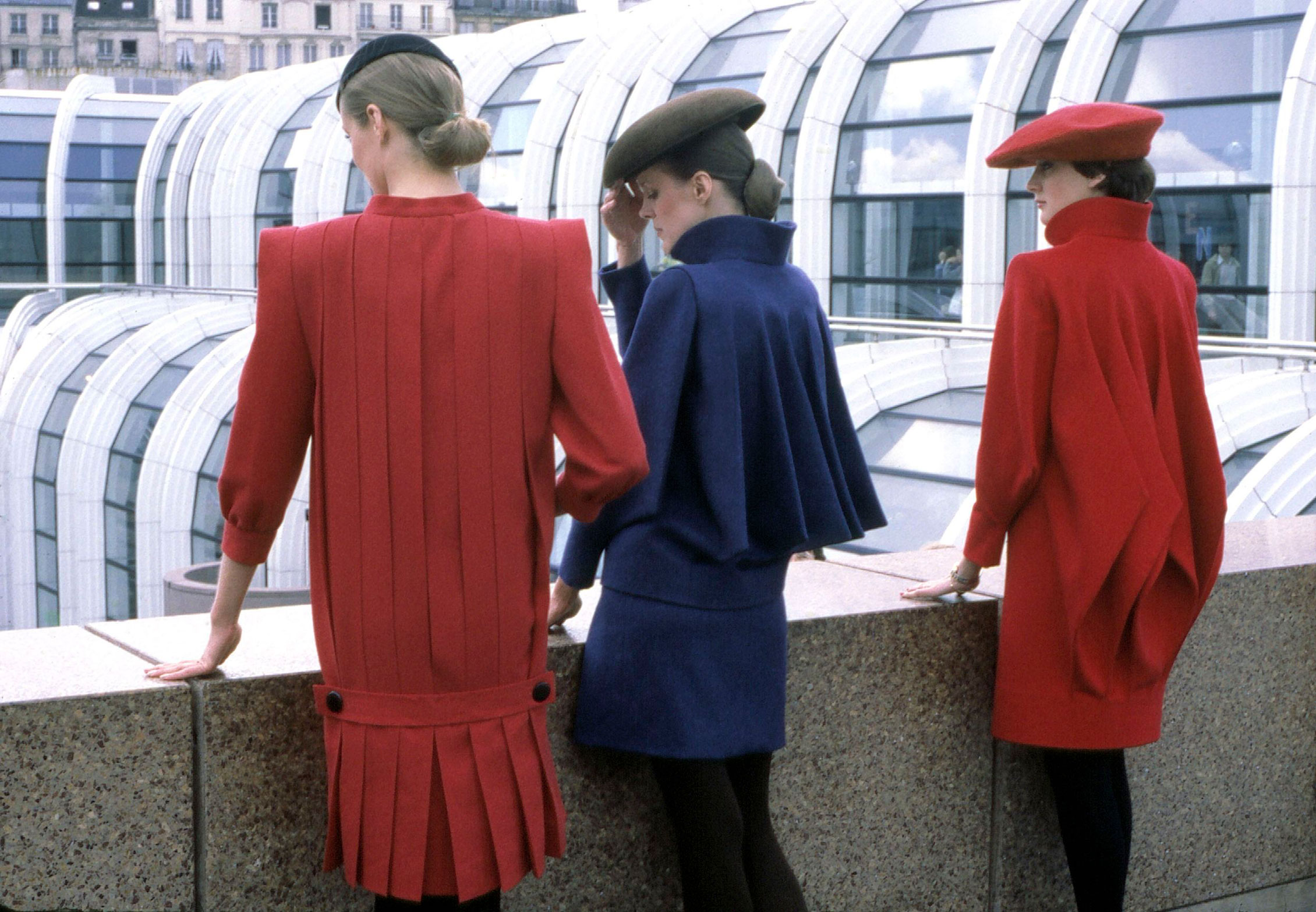 Pierre Cardin Computer coats, 1980. Photo: Courtesy of Archives Pierre Cardin. © Archives Pierre Cardin