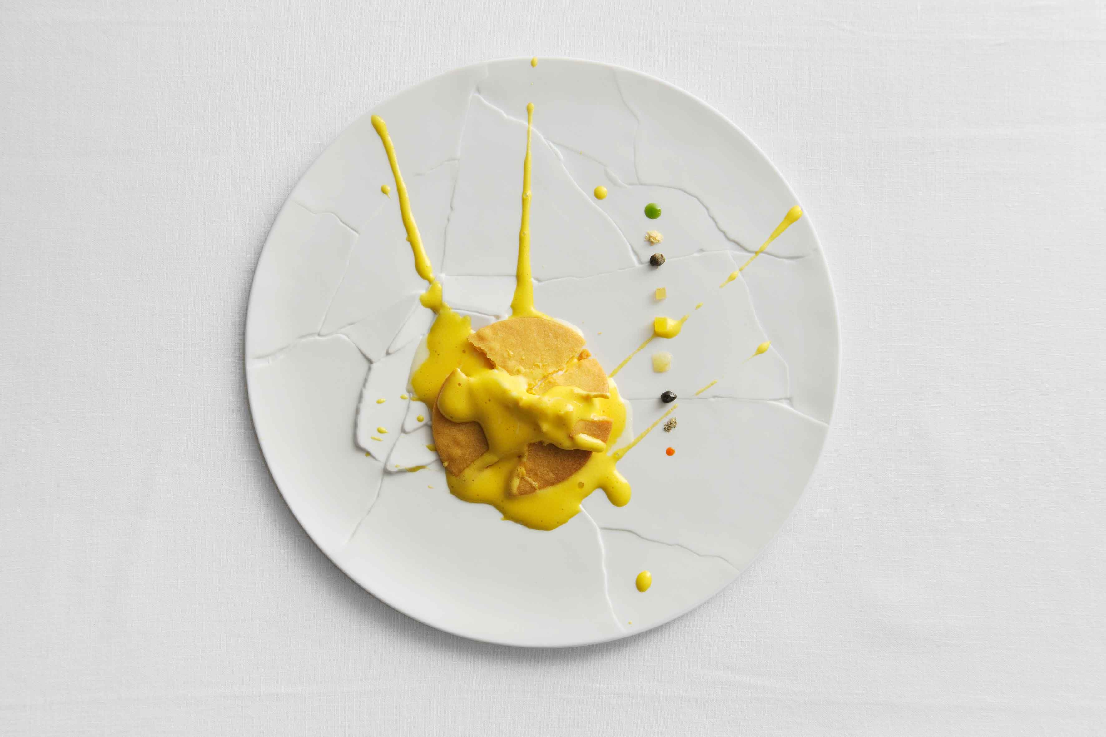Massimo Bottura's Oops! I dropped the lemon tart. Photo by Paolo Terzi.