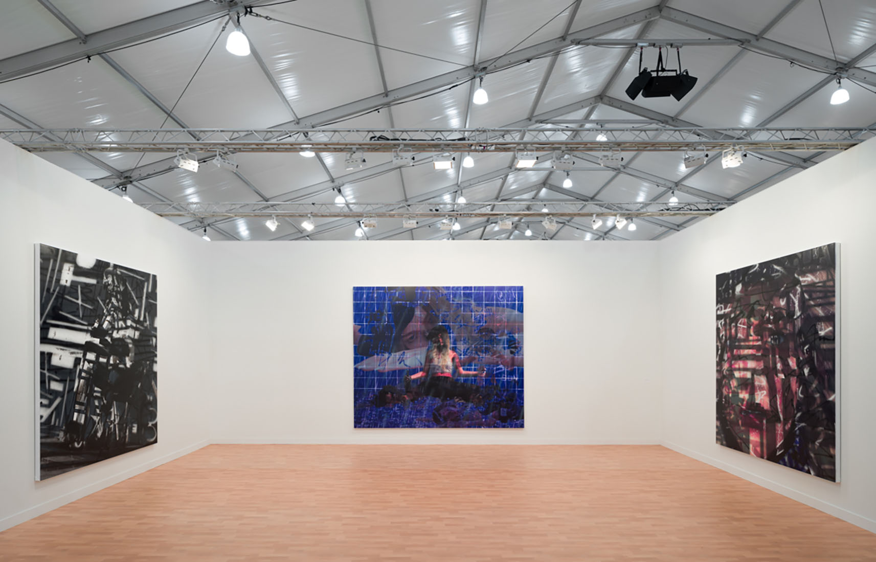 Installation view, Avery Singer at Hauser & Wirth, Frieze Los Angeles. Courtesy Hauser & Wirth. Photo by Fredrik Nilsen