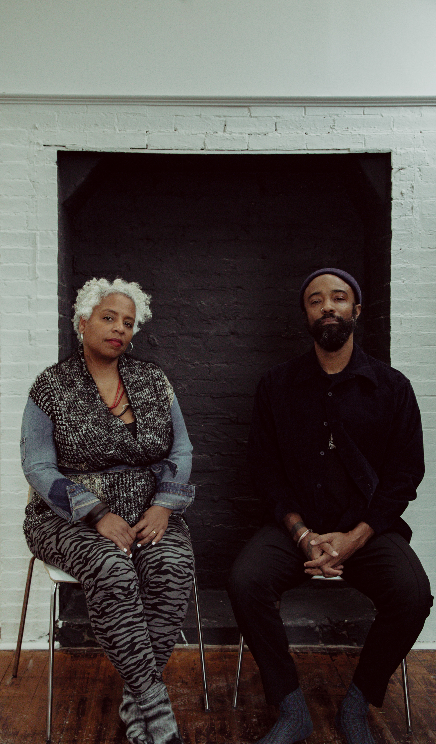 Artist Elissa Moorhead and cinematographer Bradford Young.