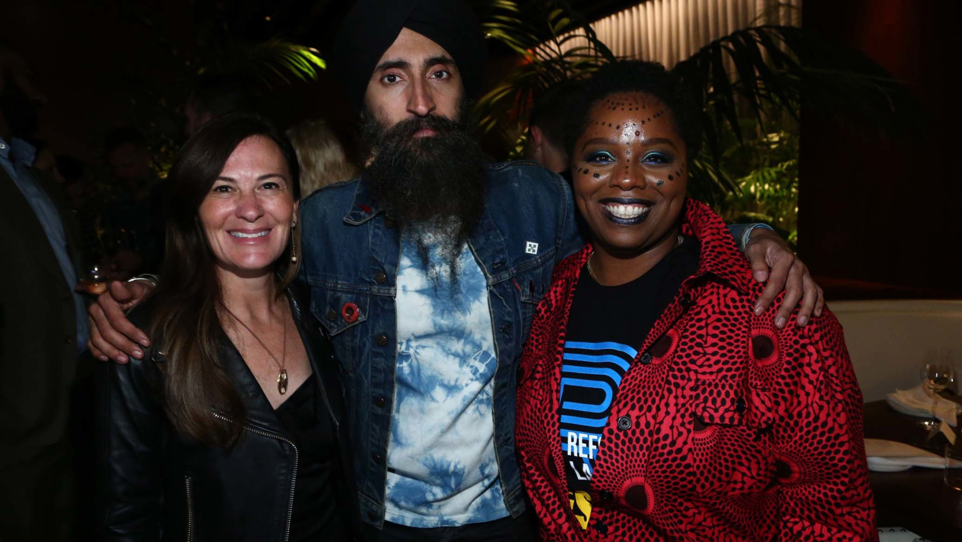 Sarah Harrelson, Waris Ahluwalia and Patrisse Cullors. Photos by Tommaso Boddi of Getty Images. 