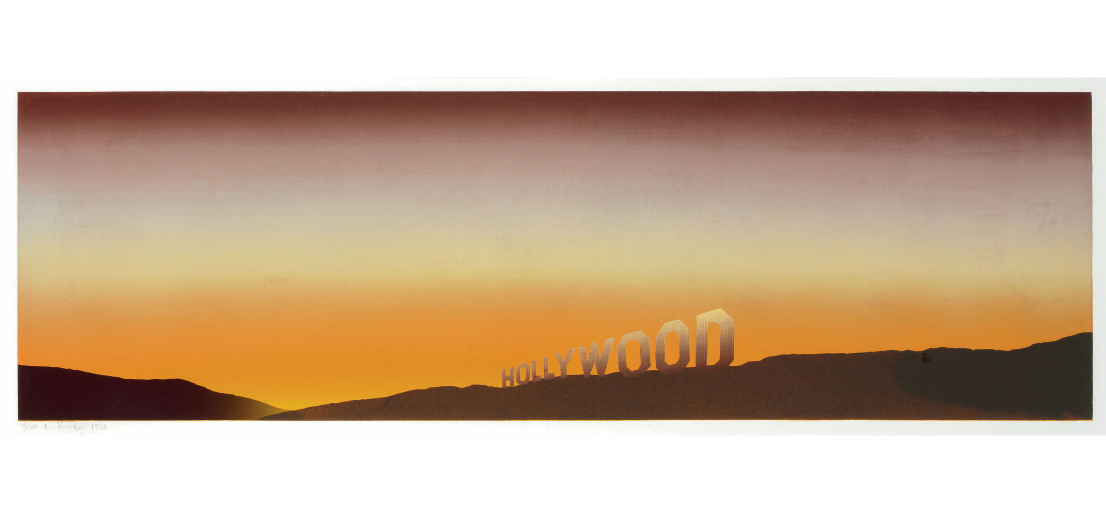 Ed Ruscha, Hollywood (Engberg 7), 1968