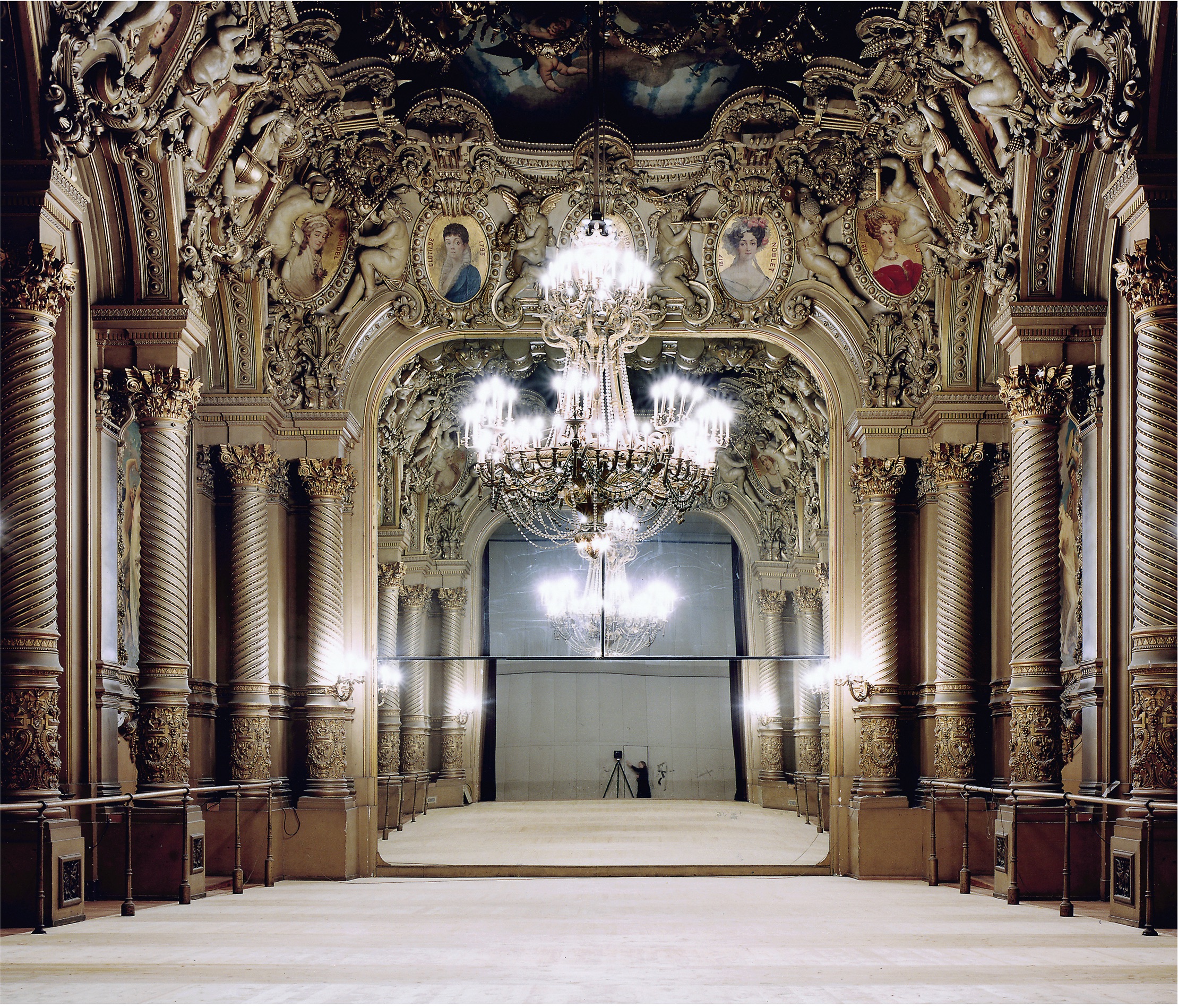 Candida Höfer's Palais Garnier Paris II 2004. © Candida Höfer, Köln / VG Bild-Kunst, Bonn. Courtesy Sean Kelly, New York.