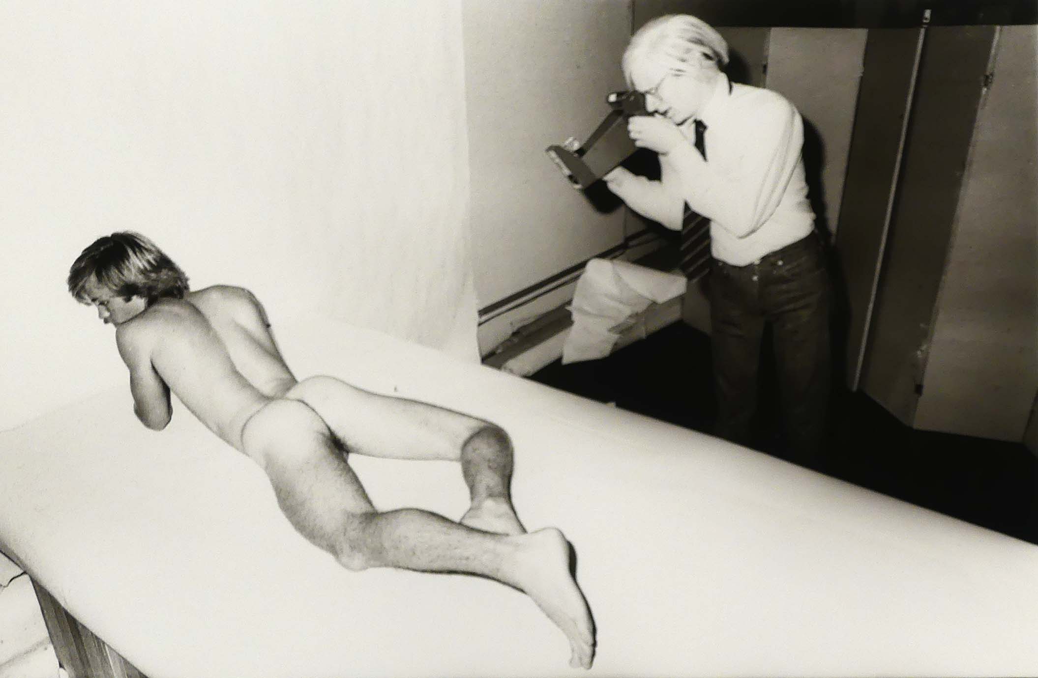 Andy Photographing Bobby Hunter (1977). All images by Christopher Makos courtesy of Daniel Cooney Fine Art.