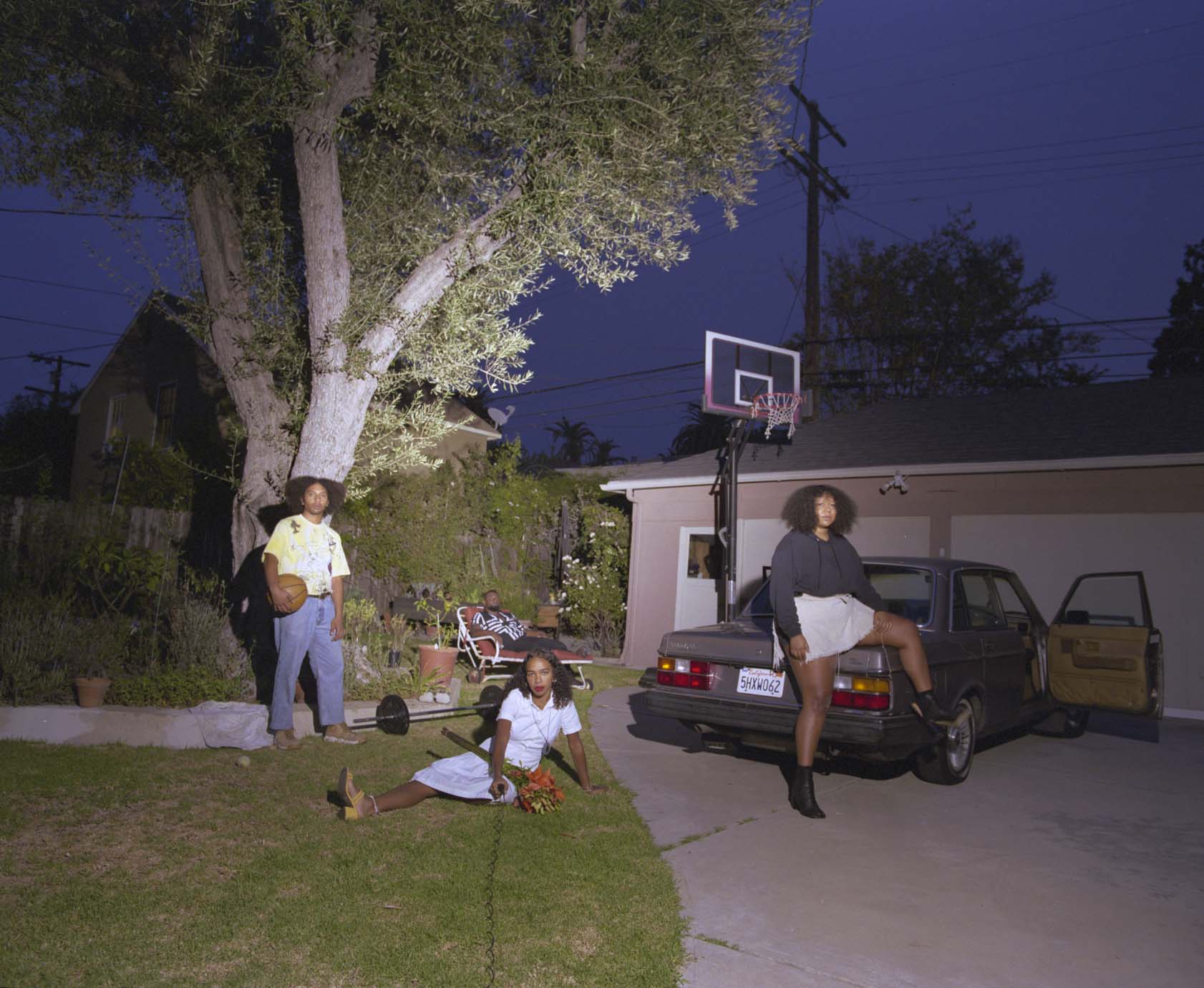 Friends in art: Clifford Prince King, Jheyda McGarrell, Rakeem Cunningham and Alima Lee.