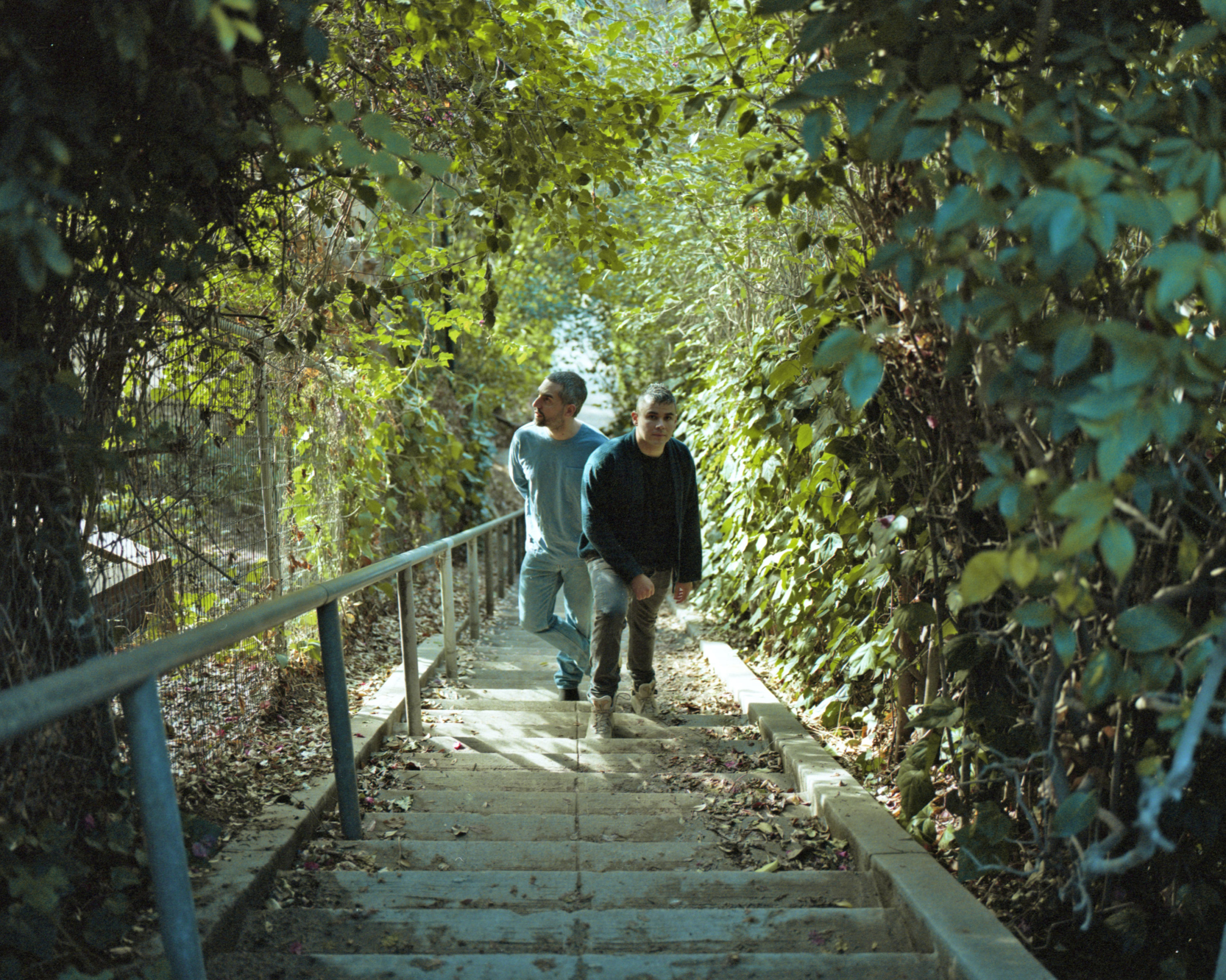 Filmmaker Zal and musician Rostam Batmanglij in Los Angeles, 2020.