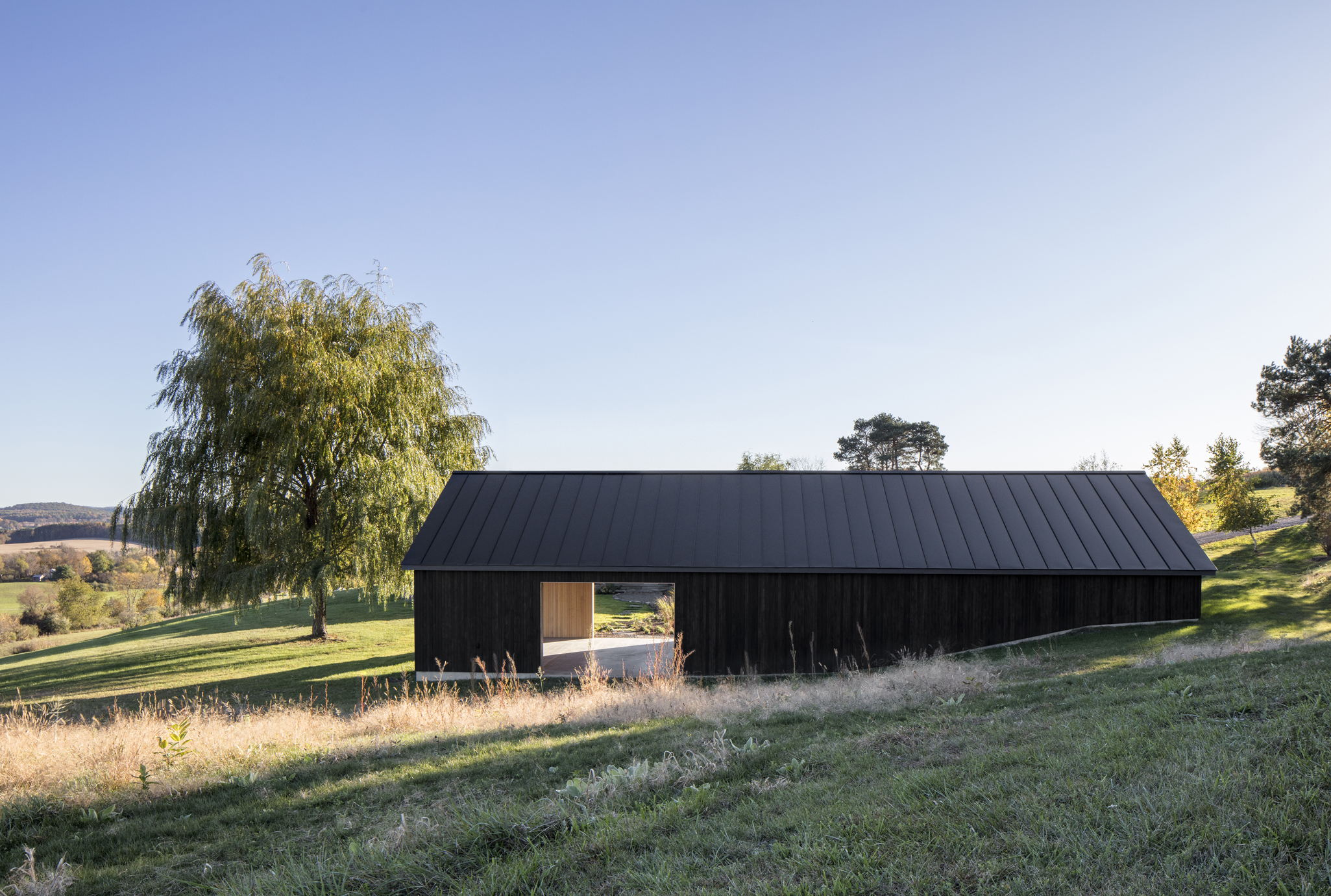 A storage barn in upstate New York, designed by Worrell Yeung.