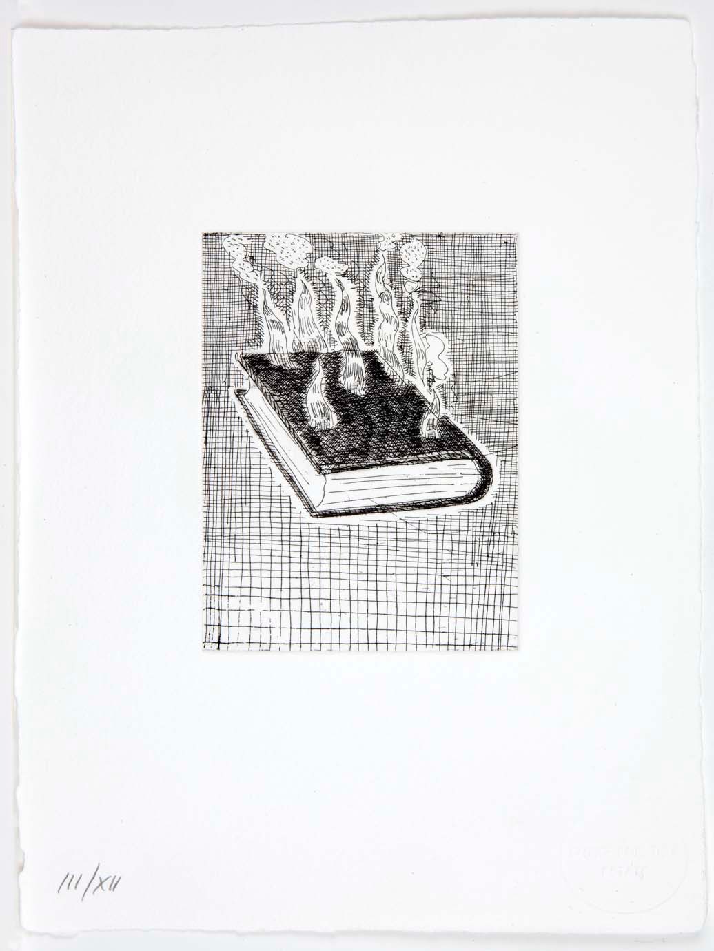 Paul Thek, Untitled (Burning Book), 1975/92. Courtesy of Alexander and Bonin Gallery. 