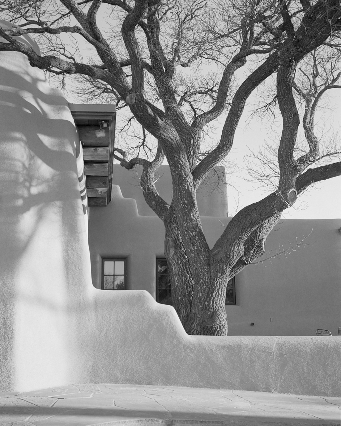 The School for Advanced Research, an example of Pueblo Revival architecture.