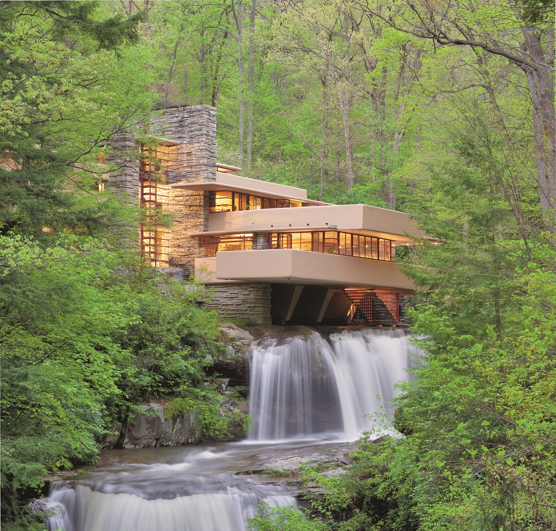 Fallingwater by Frank Lloyd Wright. Photography by Christopher Little. Courtesy of the Western Pennsylvania Conservancy.