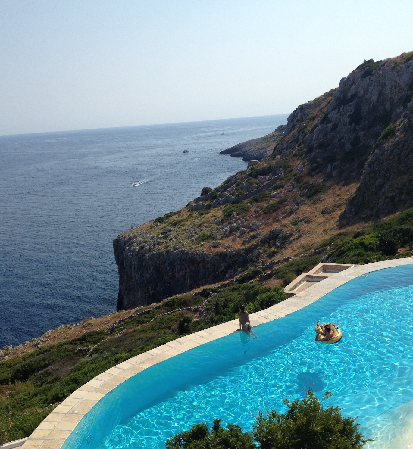 Pool overlooking ocean