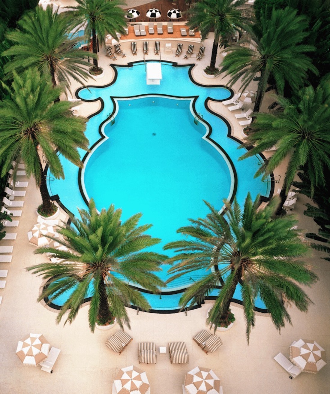 Art deco style pool