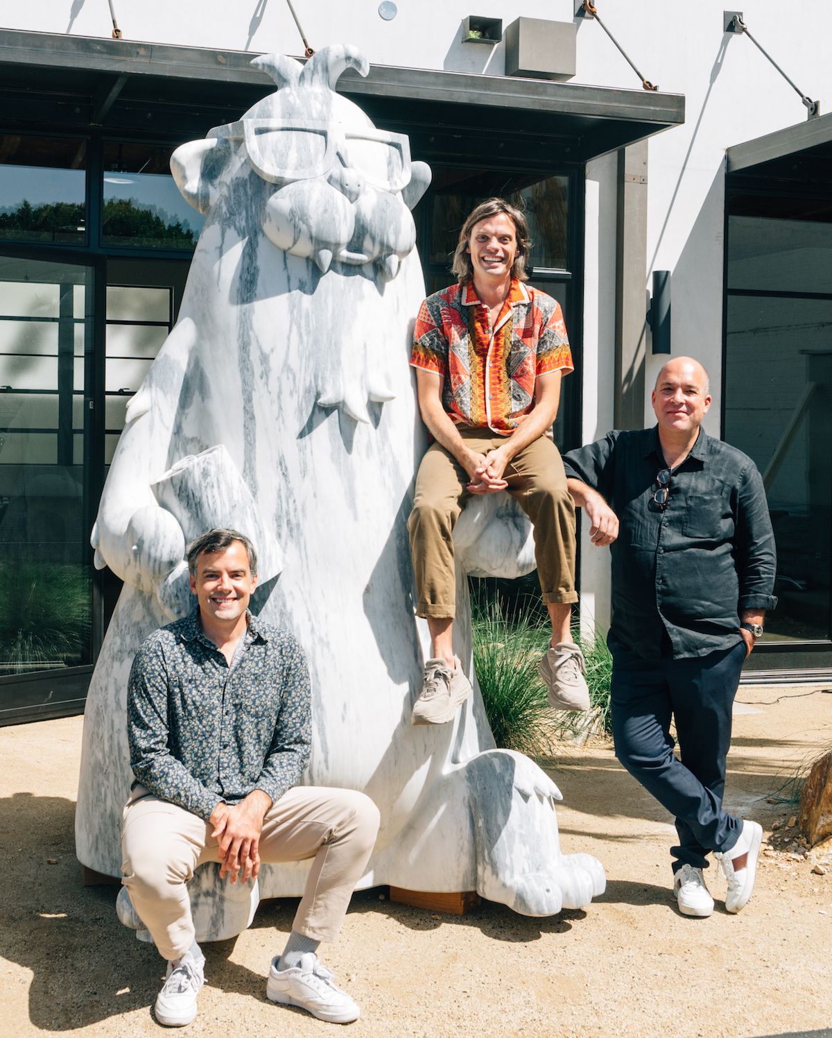 José Noé Suro Salceda, right, with collaborators The Haas Brothers. 