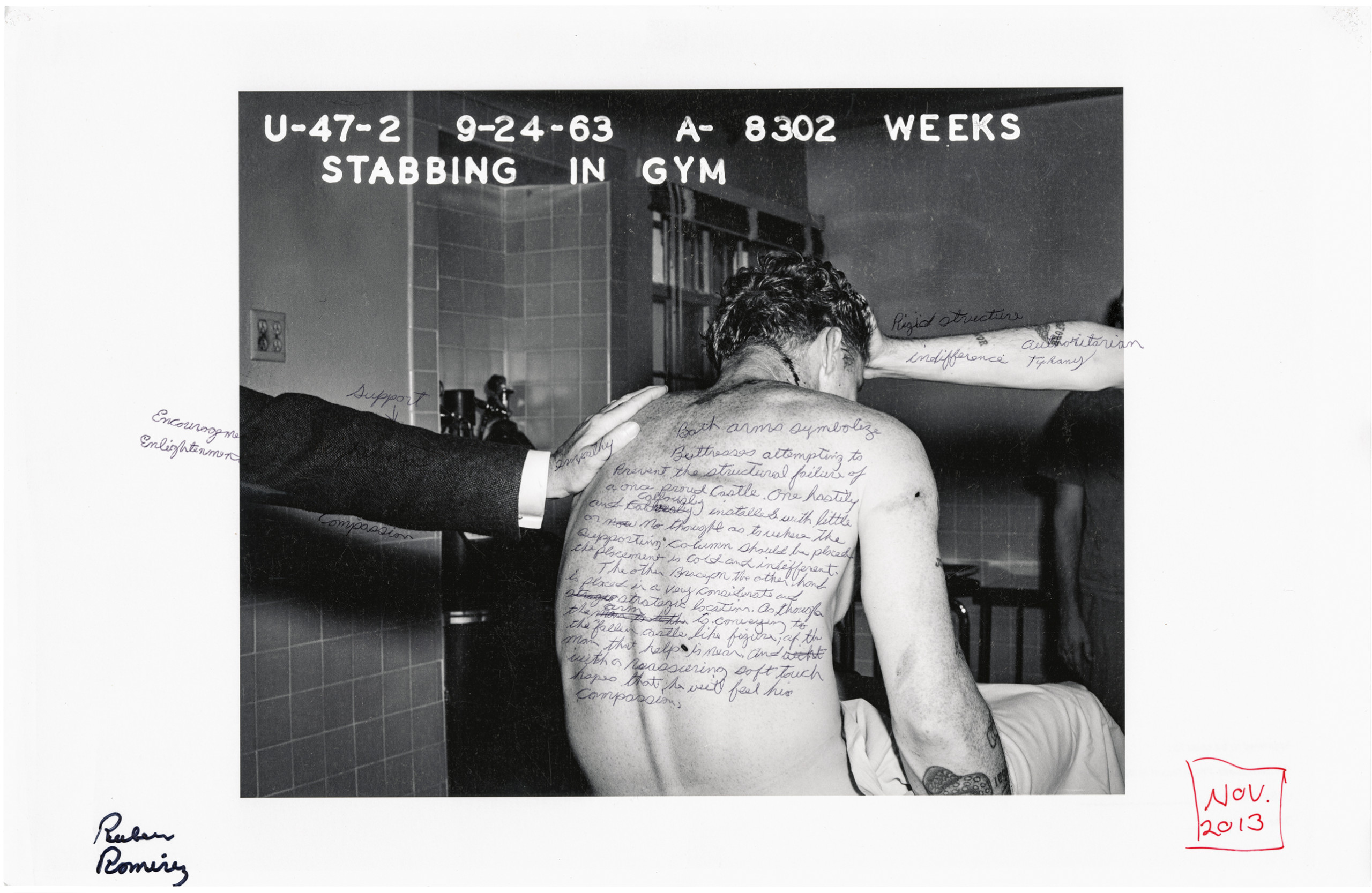 Stabbing in gym, September 24, 1963 mapped by Ruben Ramirez.