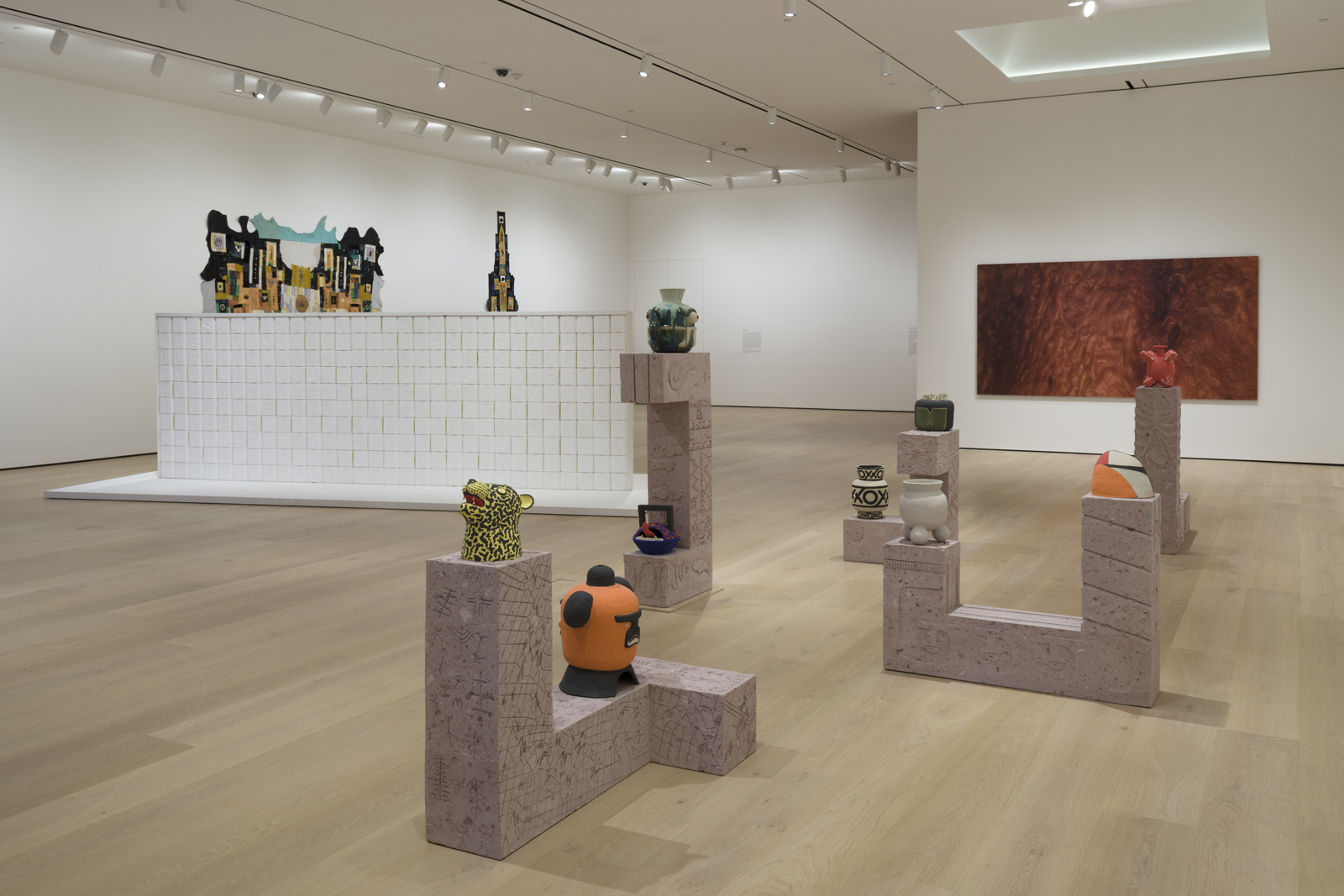 Installation view of No Humans Involved at the Hammer Museum.