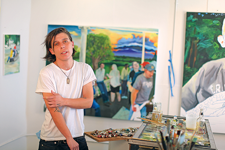 Celeste Dupuy-Spencer in her Los Angeles studio.