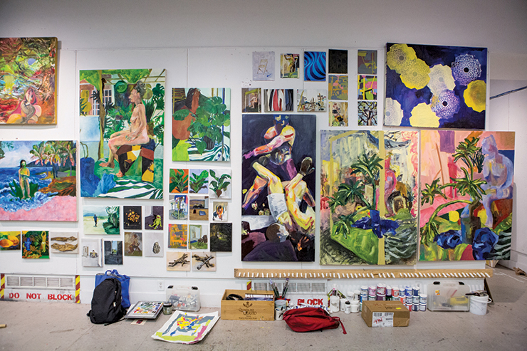 The school’s painting graduate course, which accepts eight students, this year received 300 applicants. 