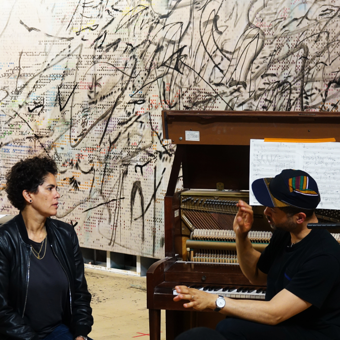 Julie Mehretu's Paintings Strike a Chord with Jason Moran